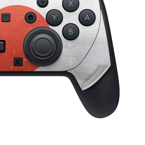 Japanese Flag Distressed Nintendo Switch 2 (2025) Pro Controller Skin